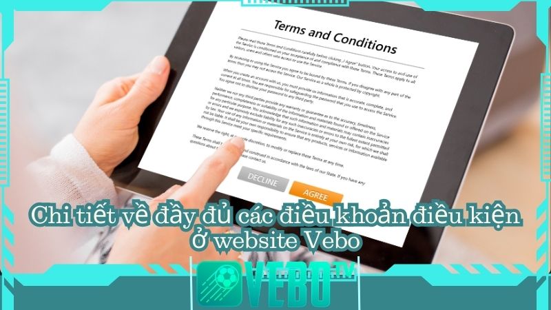 Chi tiết về đầy đủ các điều khoản điều kiện ở website Vebo